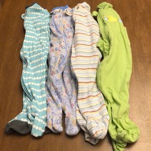 Baby boy pajama lot bundle size 0-3 months